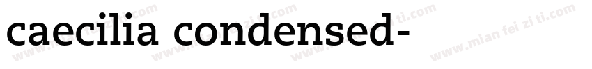 caecilia condensed字体转换